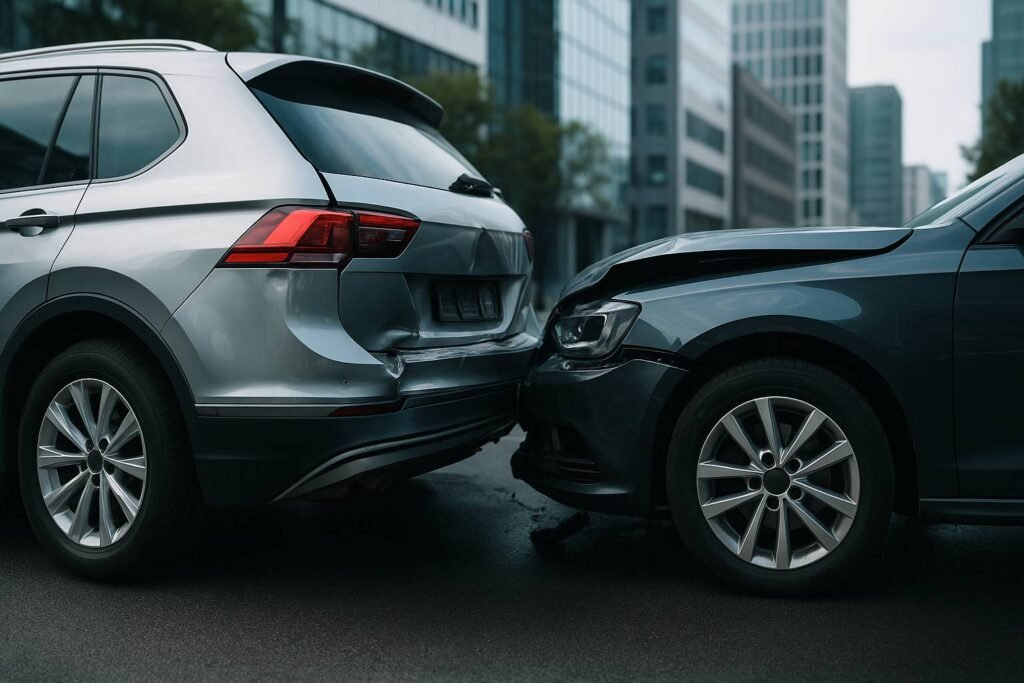 Professionelle Unfallreparatur nach Autounfall